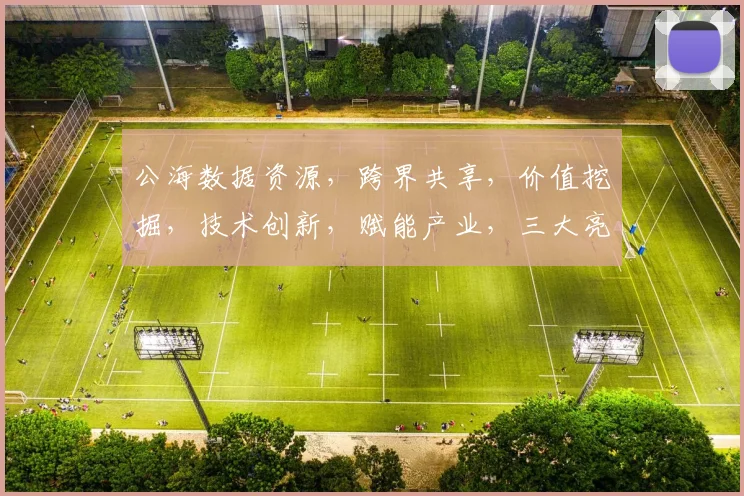 公海数据资源，跨界共享，价值挖掘，技术创新，赋能产业，三大亮点引领未来。